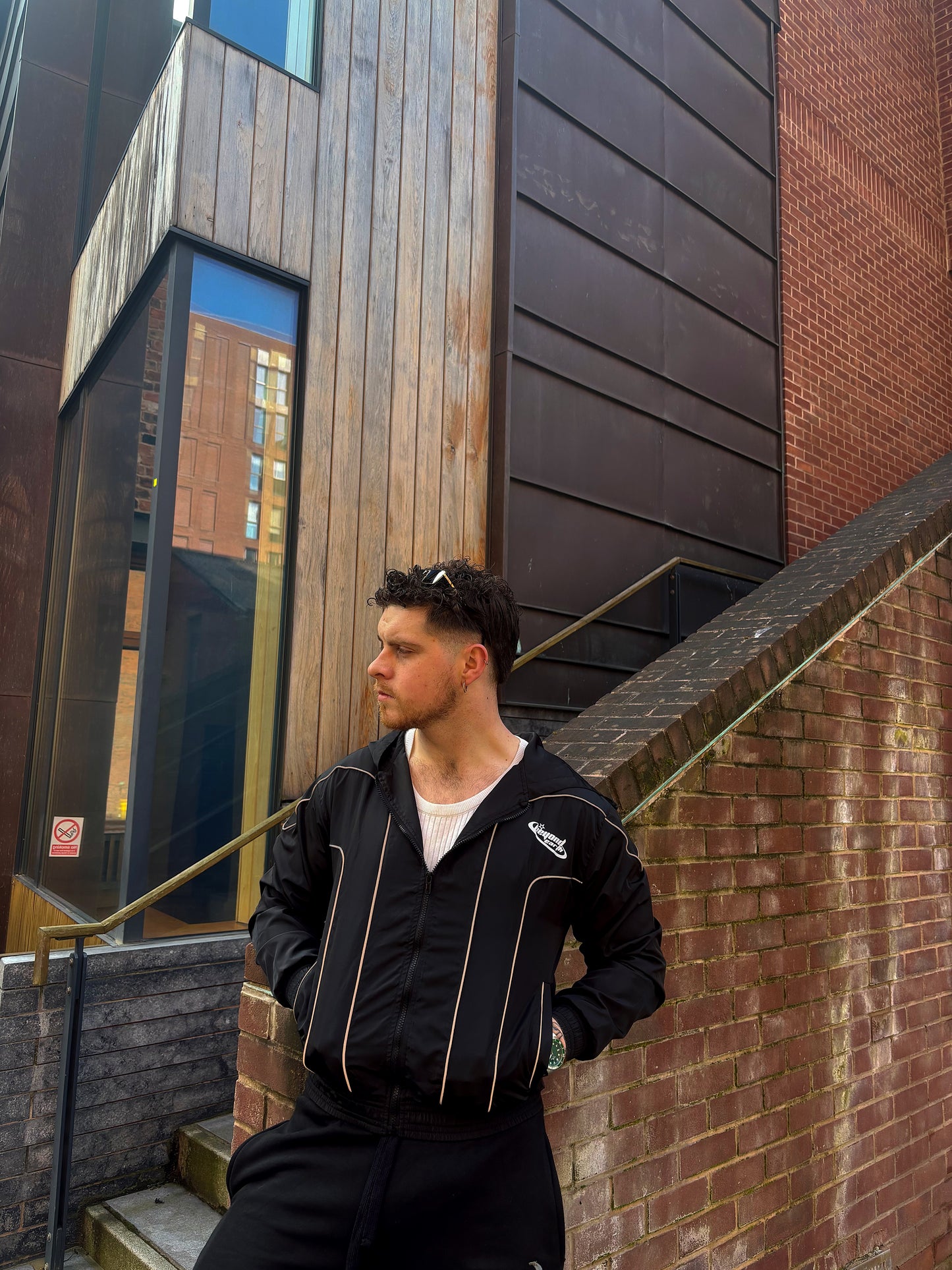 BE Windbreaker Jacket (Black)